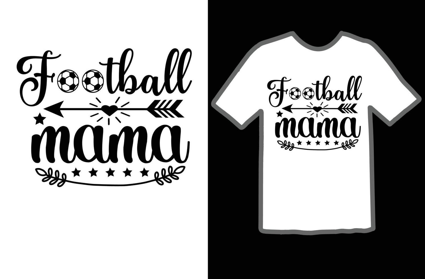 fútbol americano mamá svg t camisa diseño vector