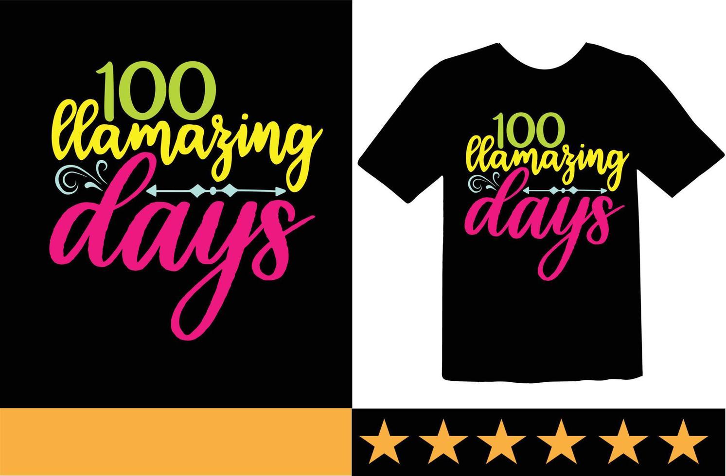 100 Day of school svg t shirt design vector