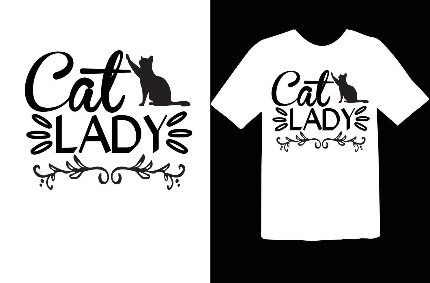 Cat svg t shirt design vector