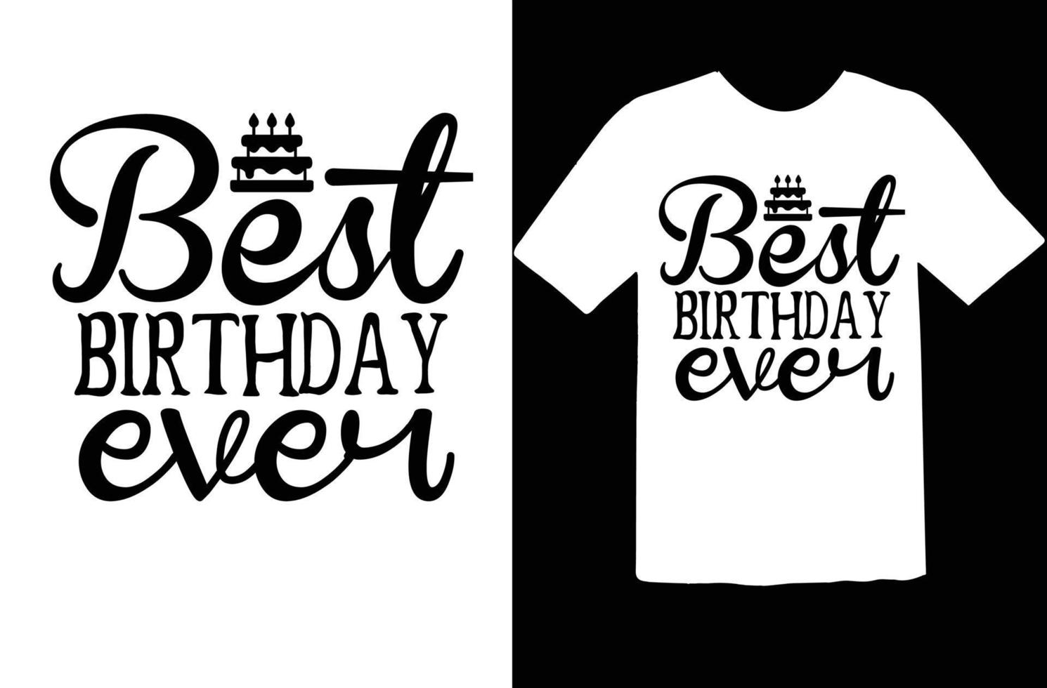 Birthday svg t shirt design vector
