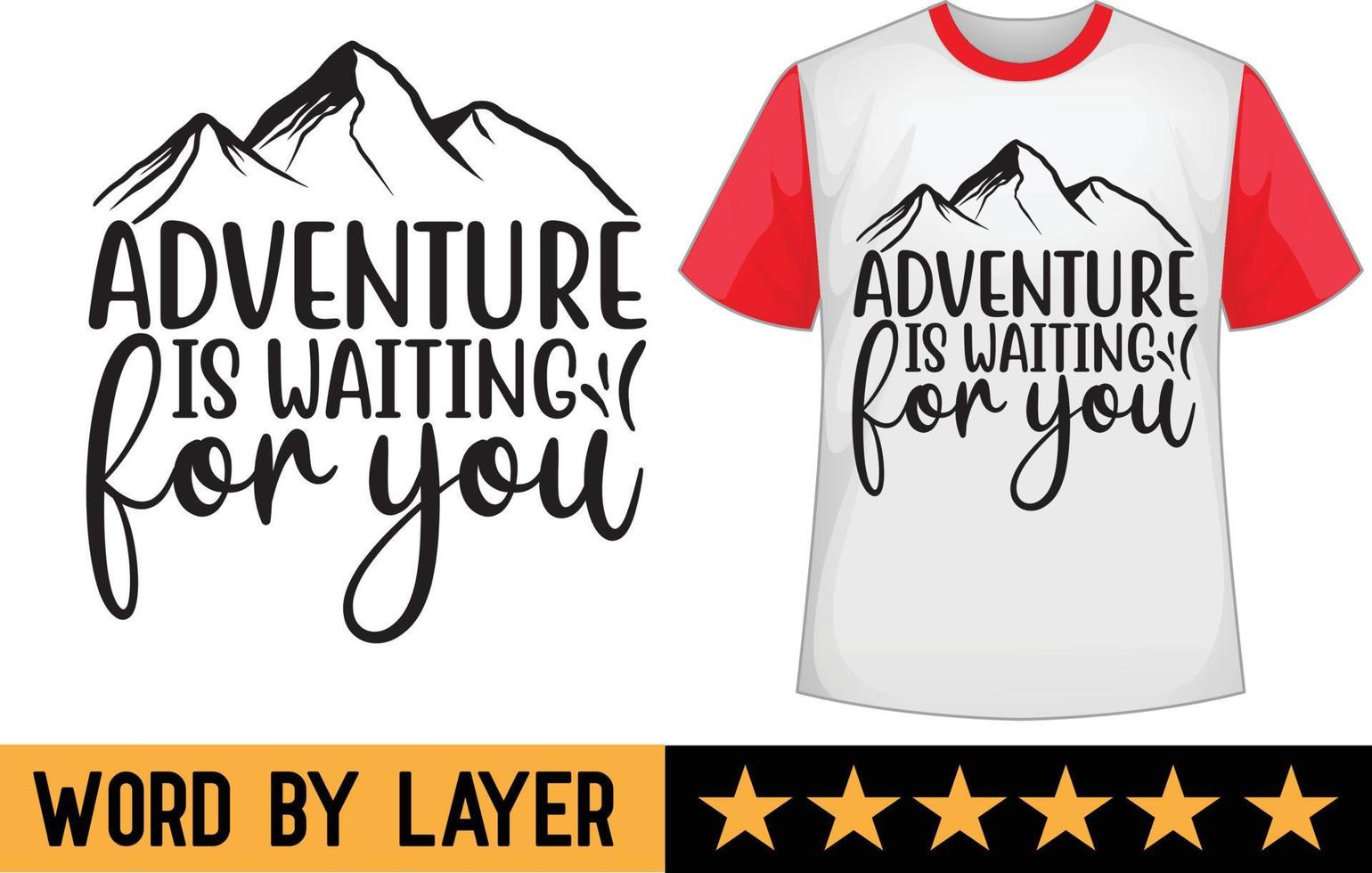 Adventure svg t shirt design vector