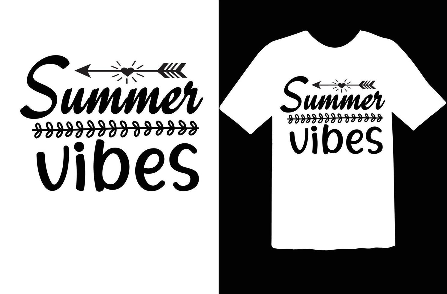 verano svg t camisa diseño vector