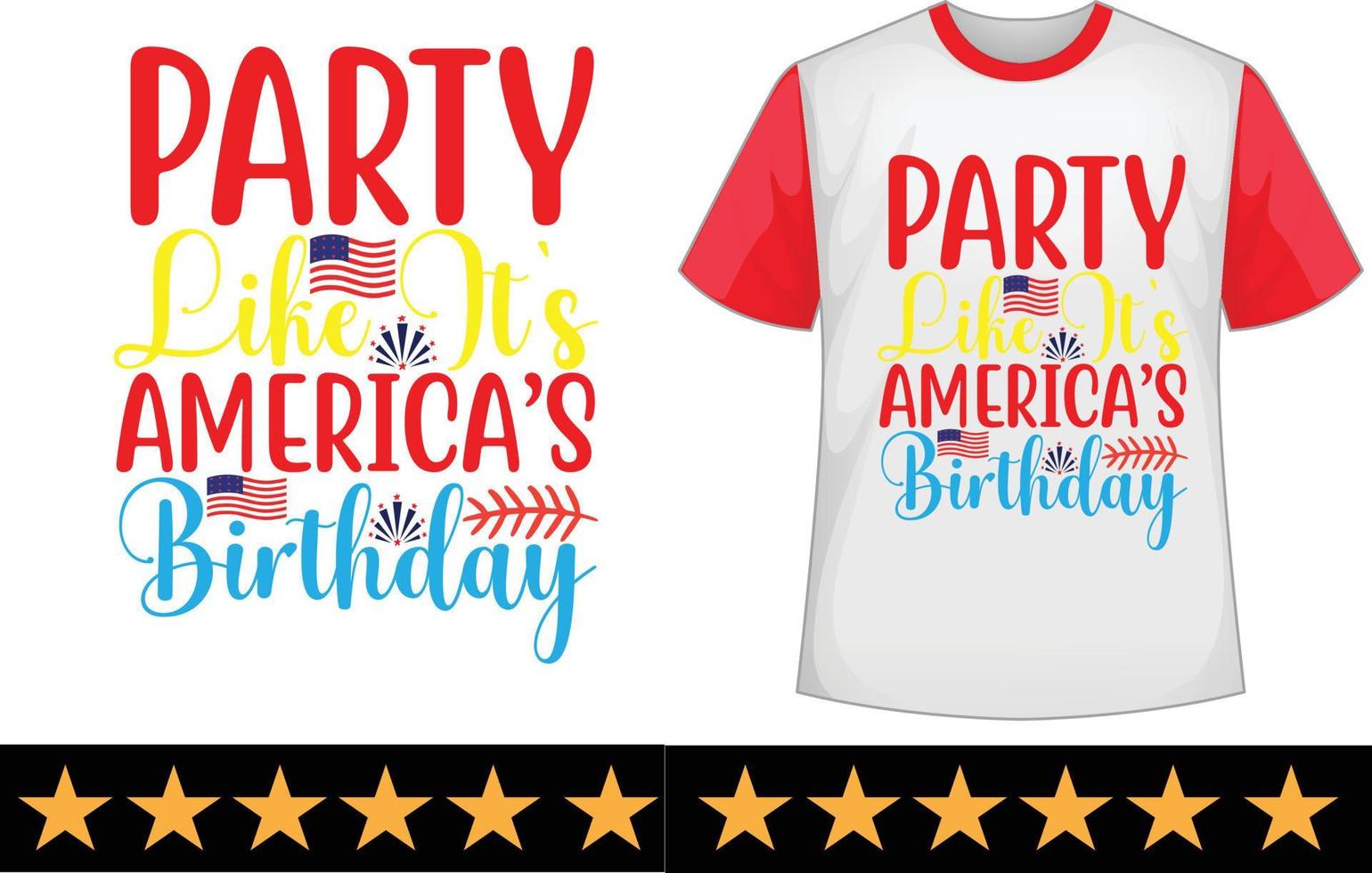 4th of July svg t shirt design vector