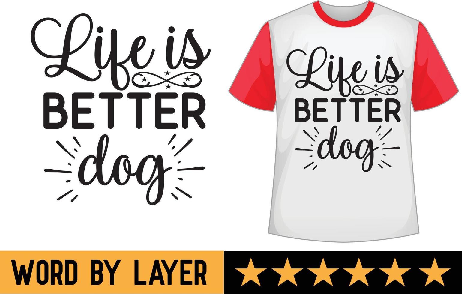 diseño de camiseta de perro svg vector