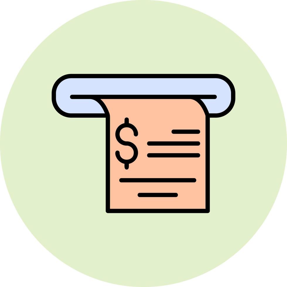 Receipt Vector Icon