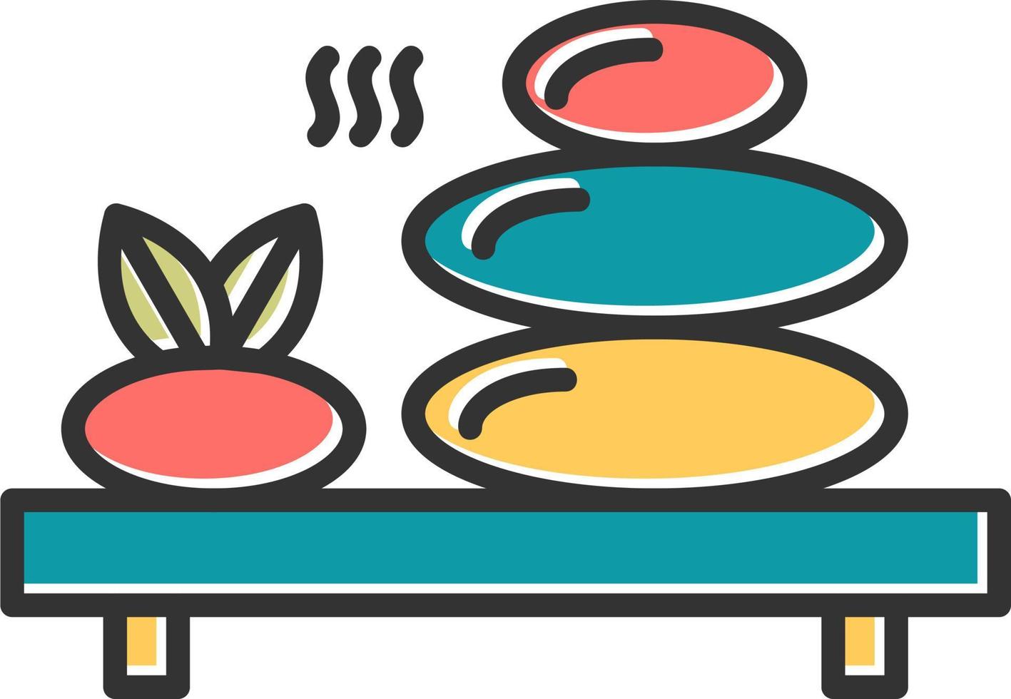 Hot Stone Vector Icon