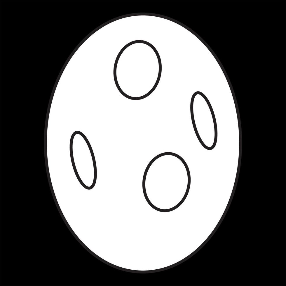 Vector, Bolling ball image, Black and white colors, on a black background vector