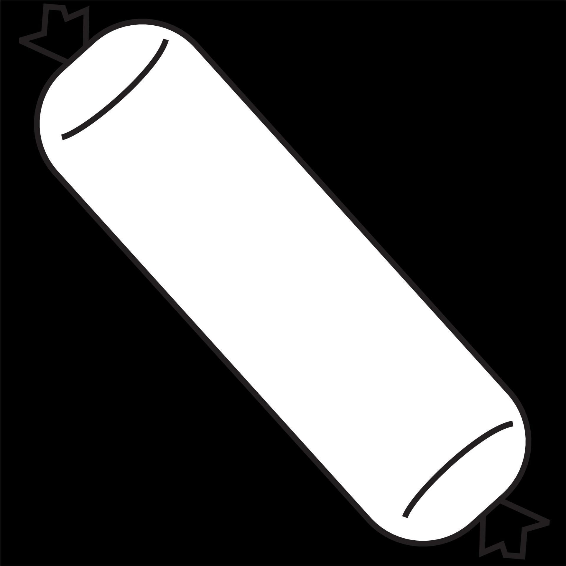 Vector, Image of bolster icon, Black and white color, on black