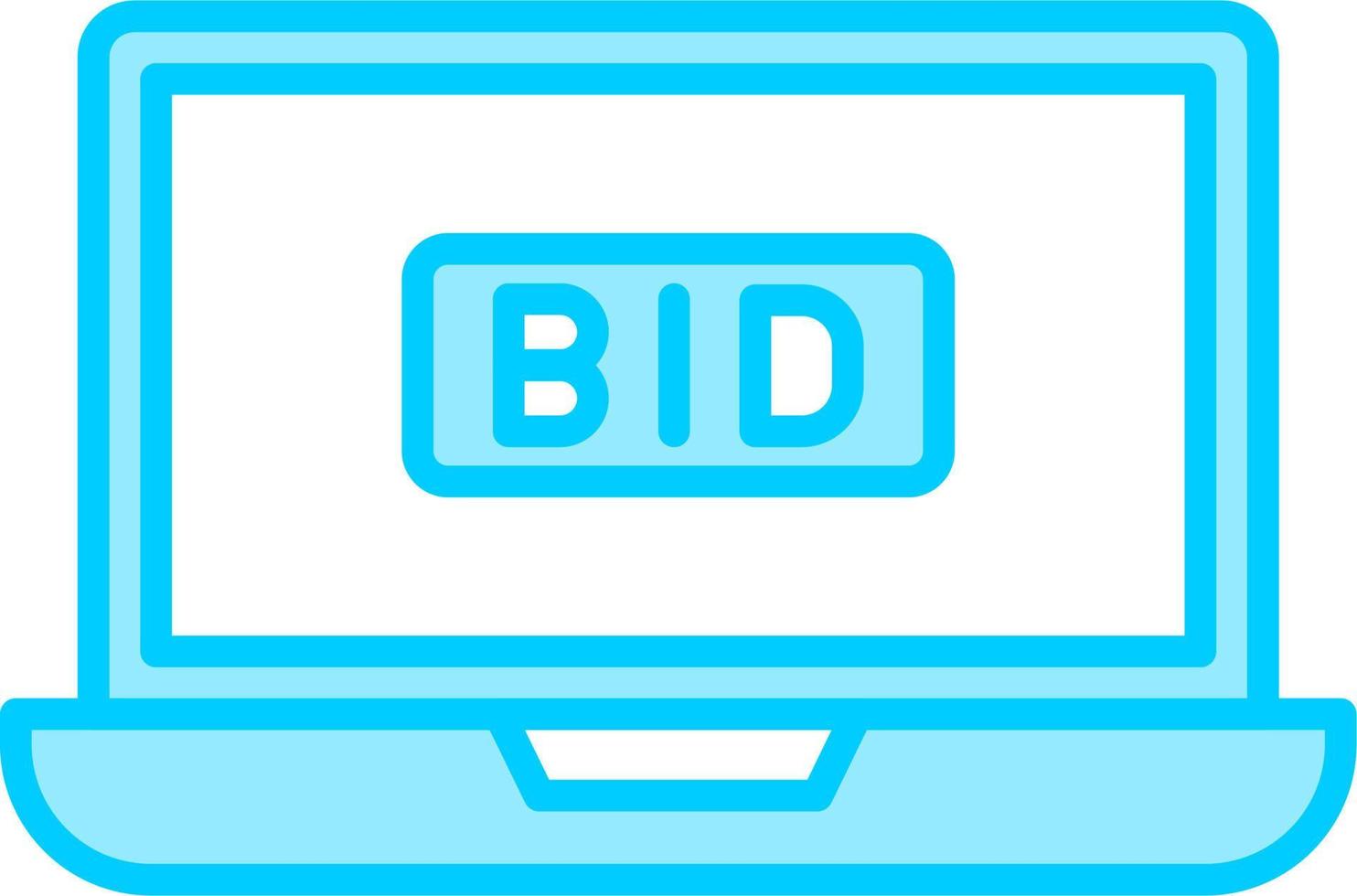 Bid Vector Icon