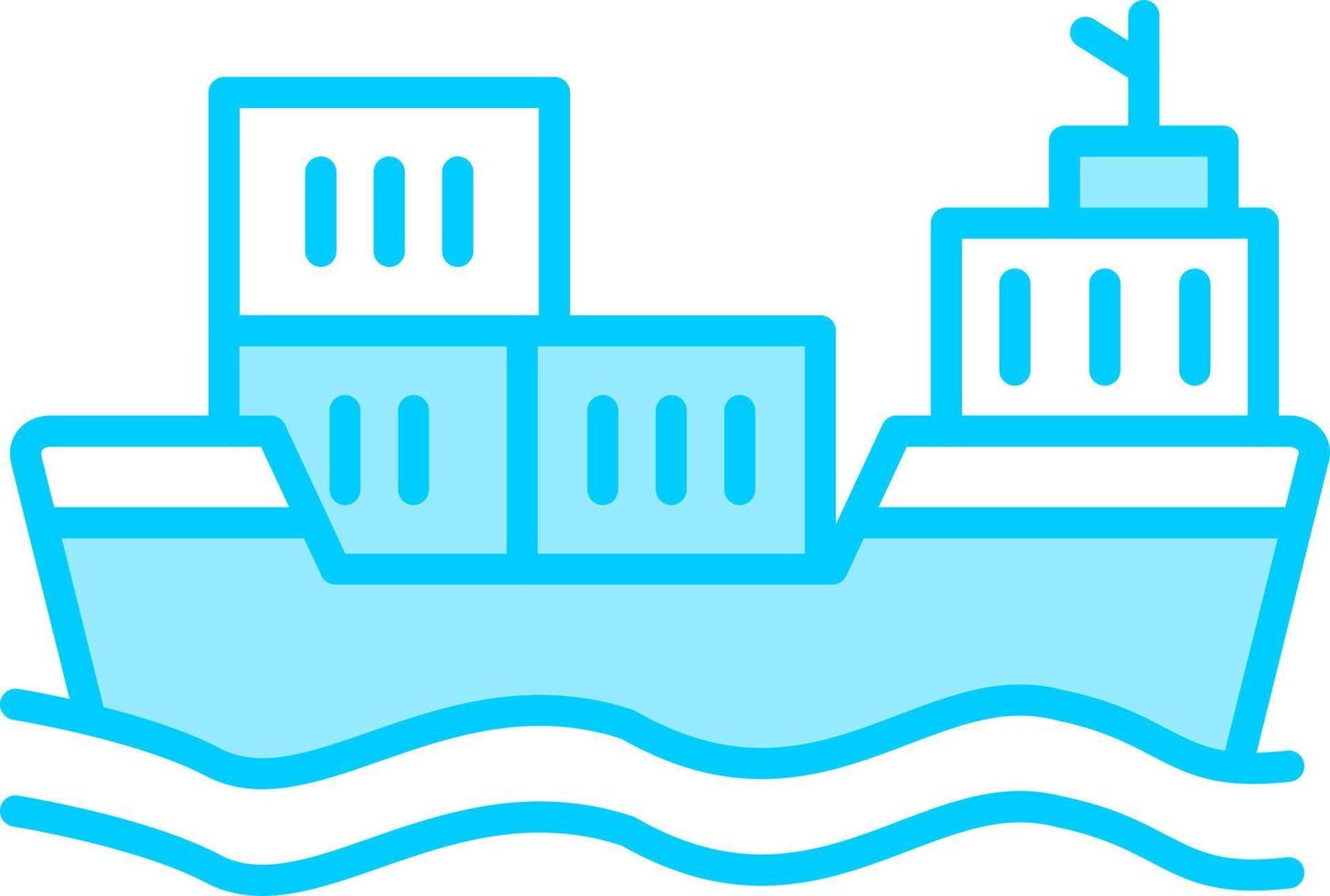 Cargo Ship Vector Icon