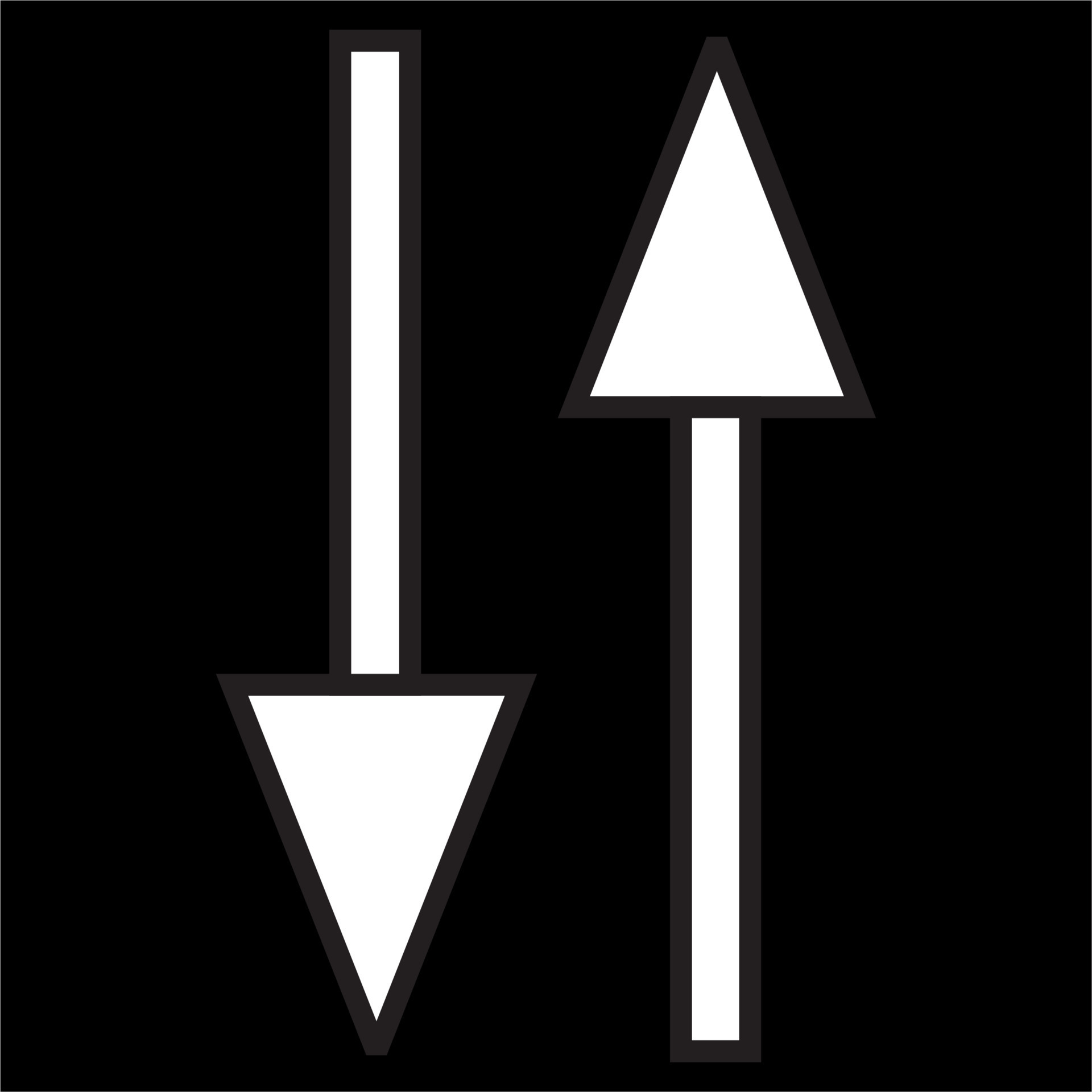 Vector, Image of mobile data icon,Black and white color, on black