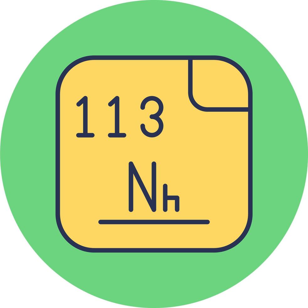 Nihonium Vector Icon