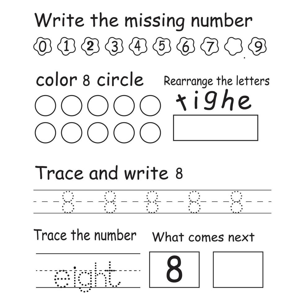 Trace the number vector