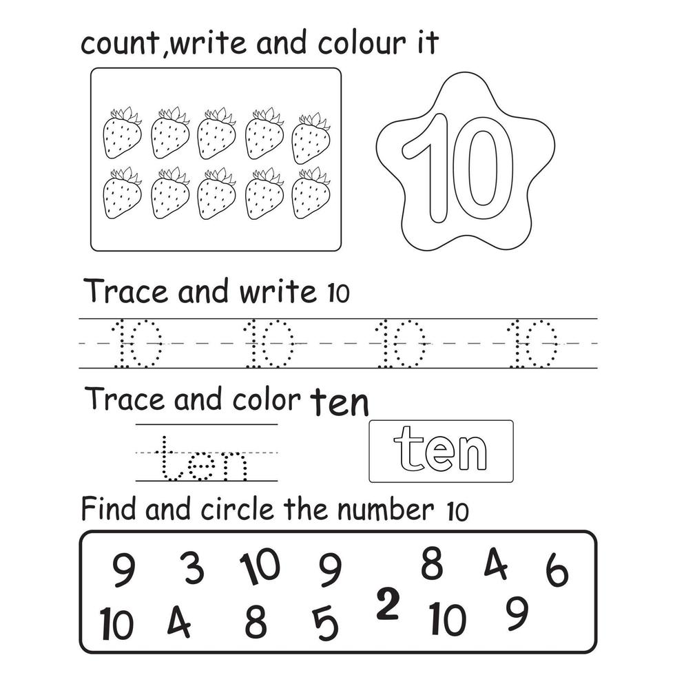 Trace the number vector