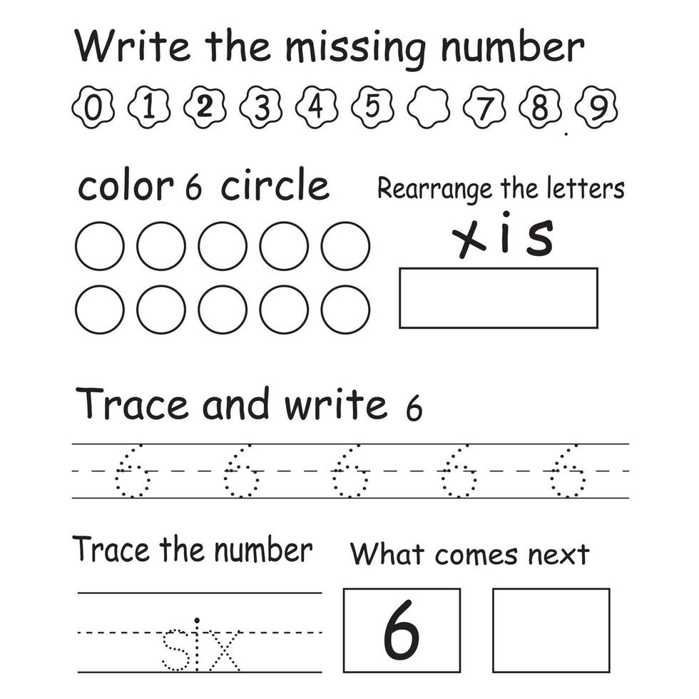 Trace the number vector
