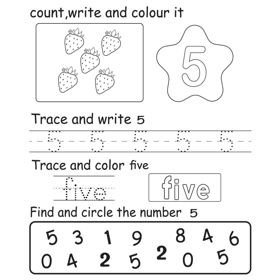 Trace the number vector