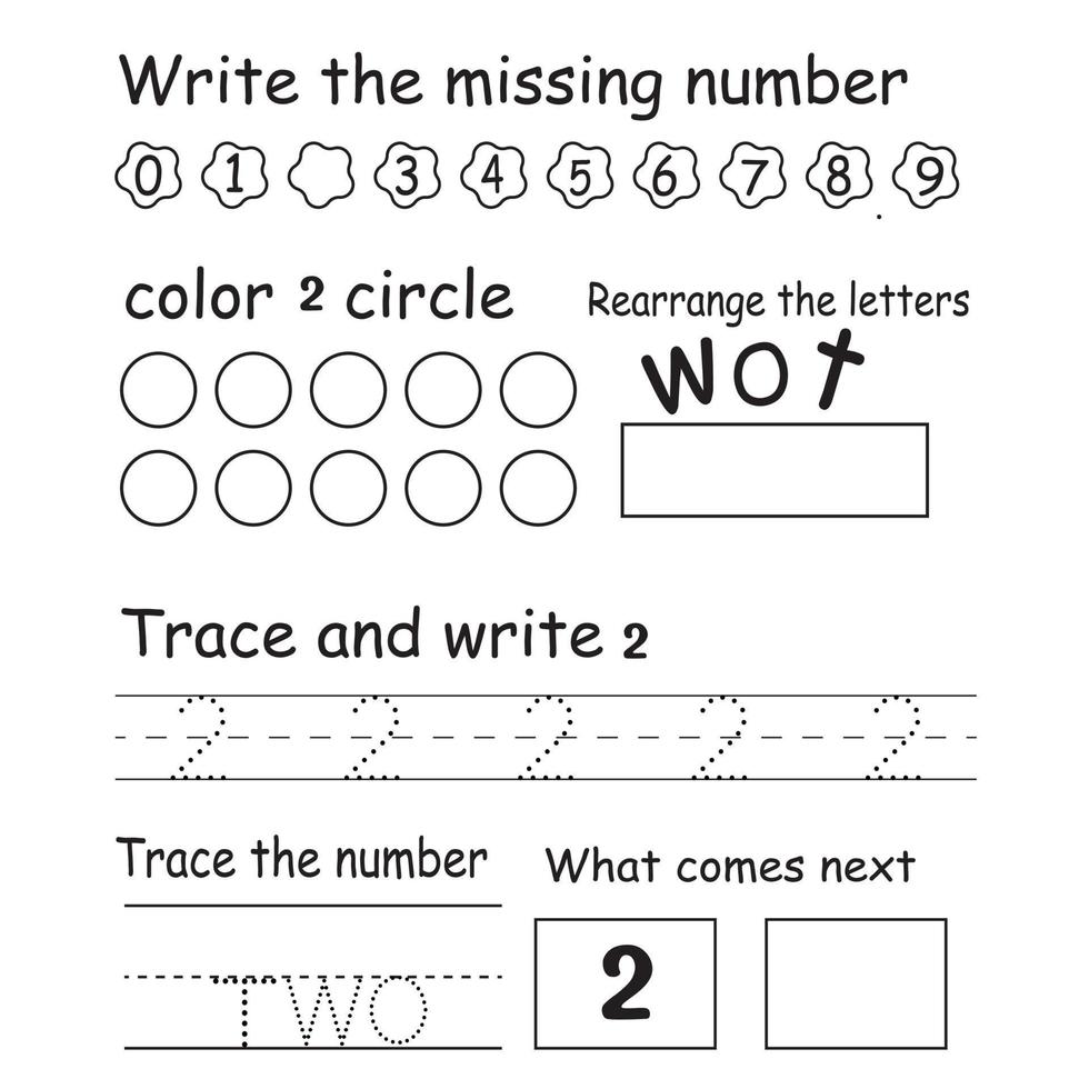 Trace the number vector