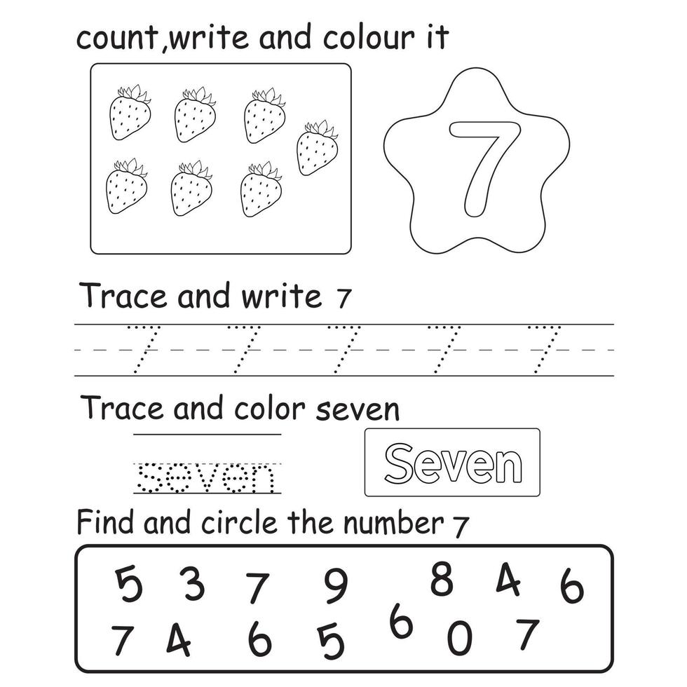 Trace the number vector