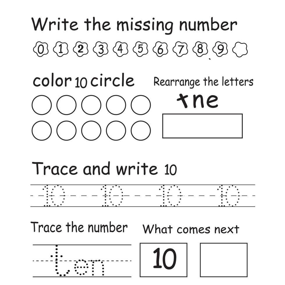 Trace the number vector