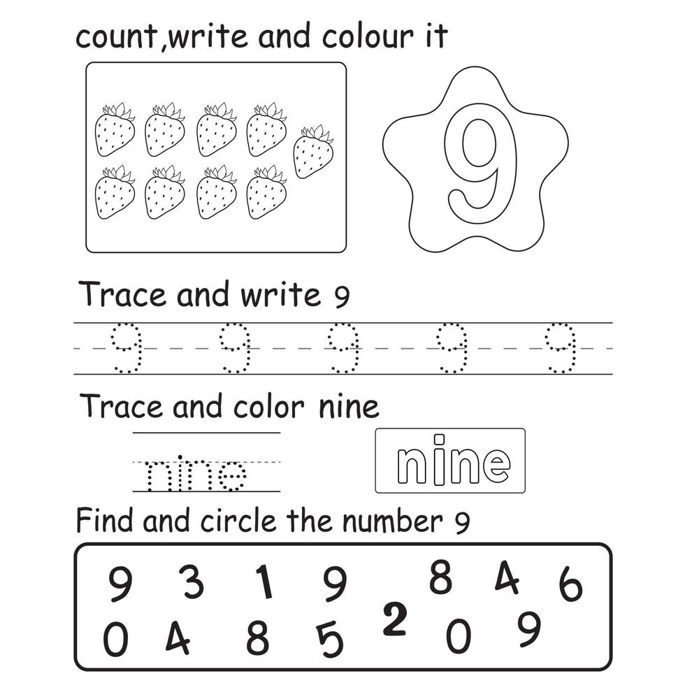 Trace the number vector