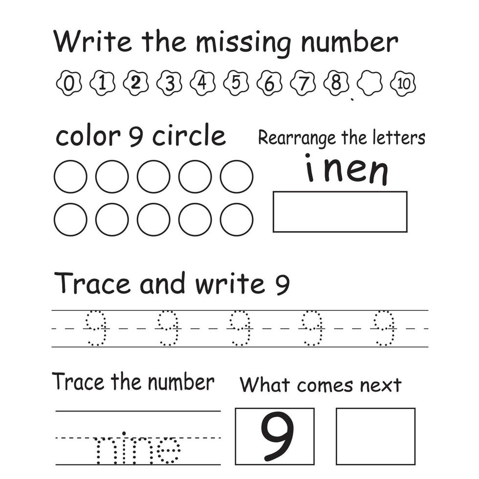 Trace the number vector