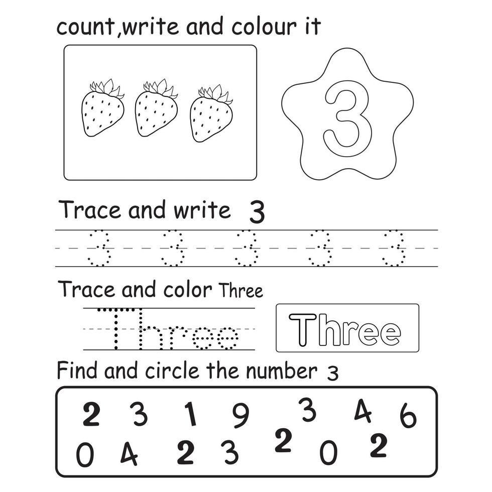 Trace the number vector