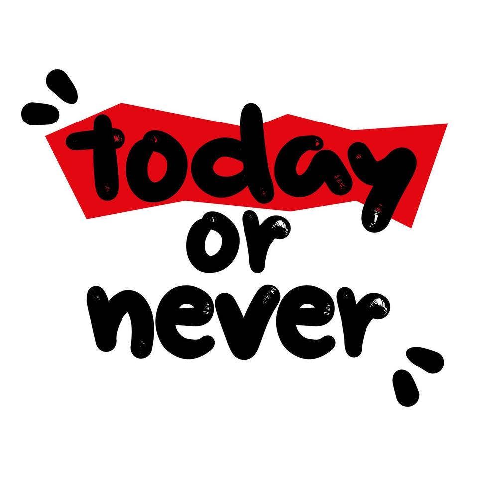 Not Today Lettering Phrases Not Today Stock Vector (Royalty Free)  1546668026