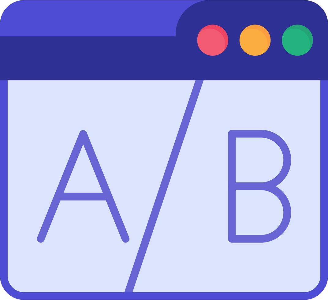 Web Ab Testing Vector Icon