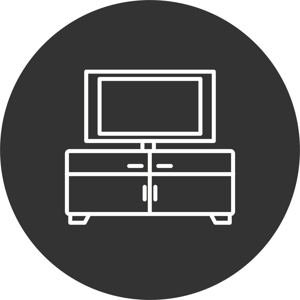 Tv Table Vector Icon