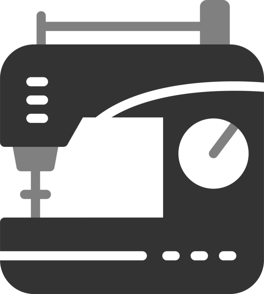 icono de vector de máquina de coser