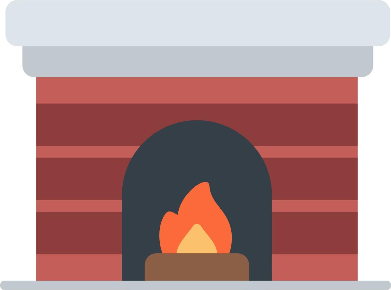 Fireplace Vector Icon