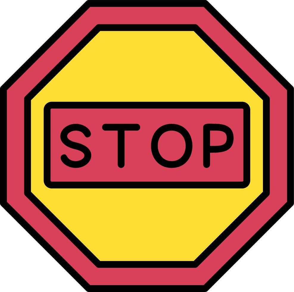Stop Vector Icon