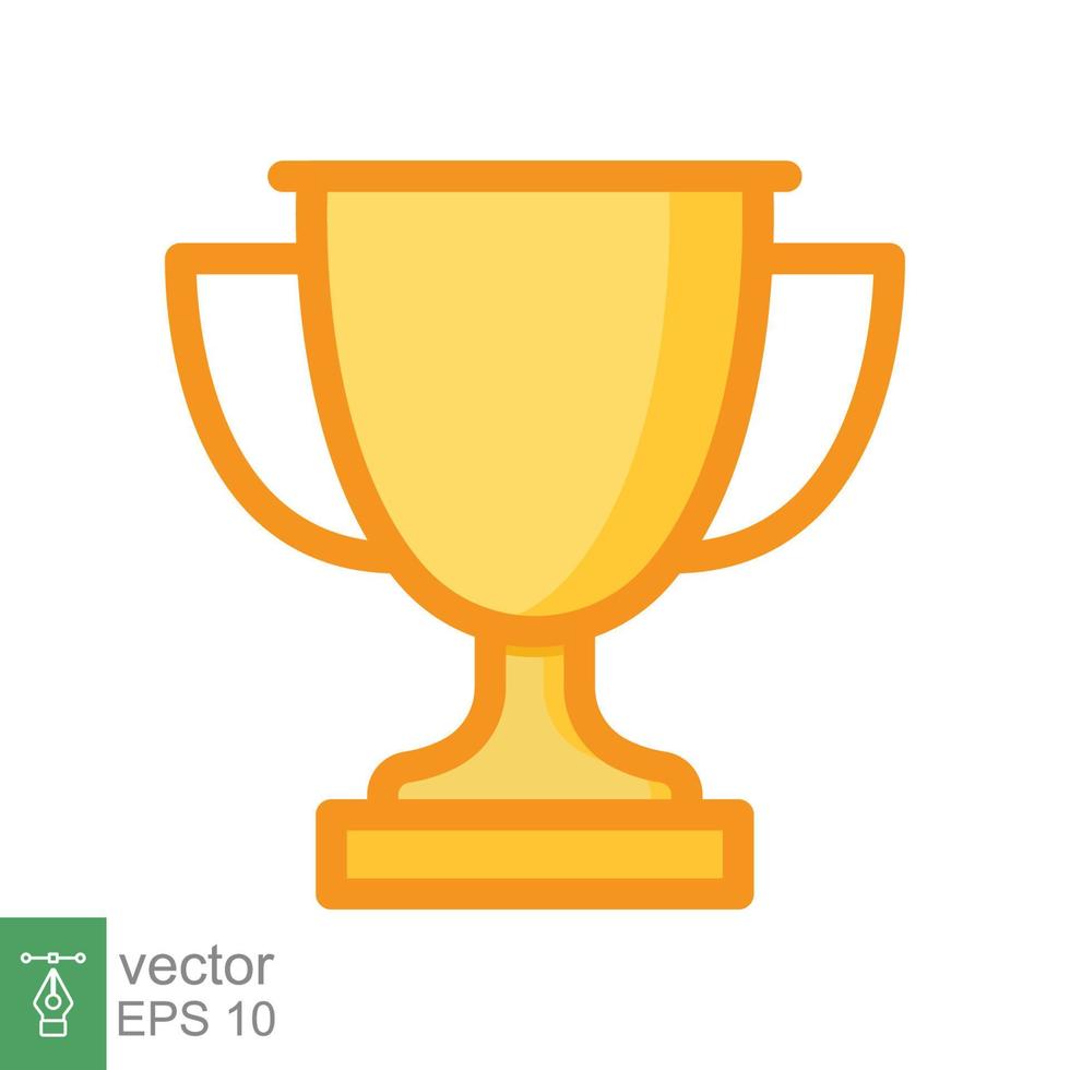 trofeo icono. sencillo lleno contorno estilo para aplicación y web diseño elemento. ganador, otorgar, taza, morder, concurso, premio, won concepto. vector ilustración aislado en blanco antecedentes. eps 10