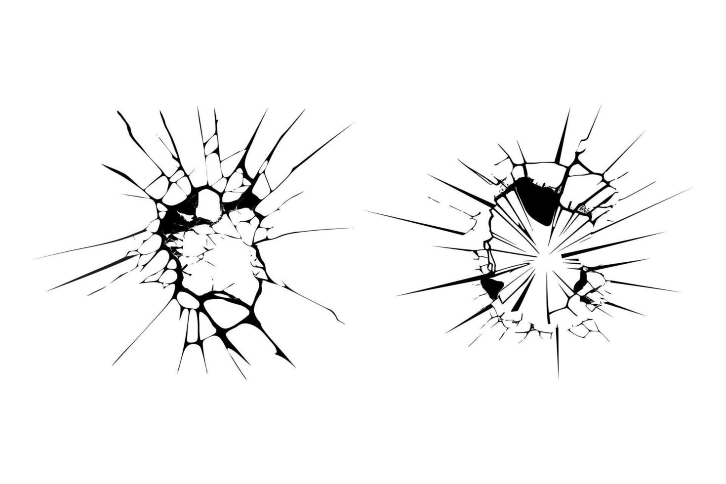 dividir, grieta y negro agujero en el pared o en el suelo. dañar desde natural desastres, terremotos o sequía. catástrofe después el guerra. vector