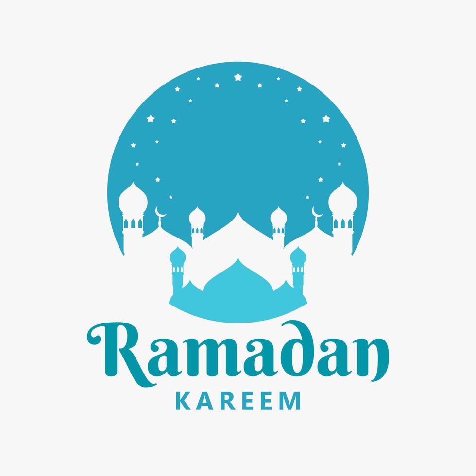 Ramadán kareem logo vector