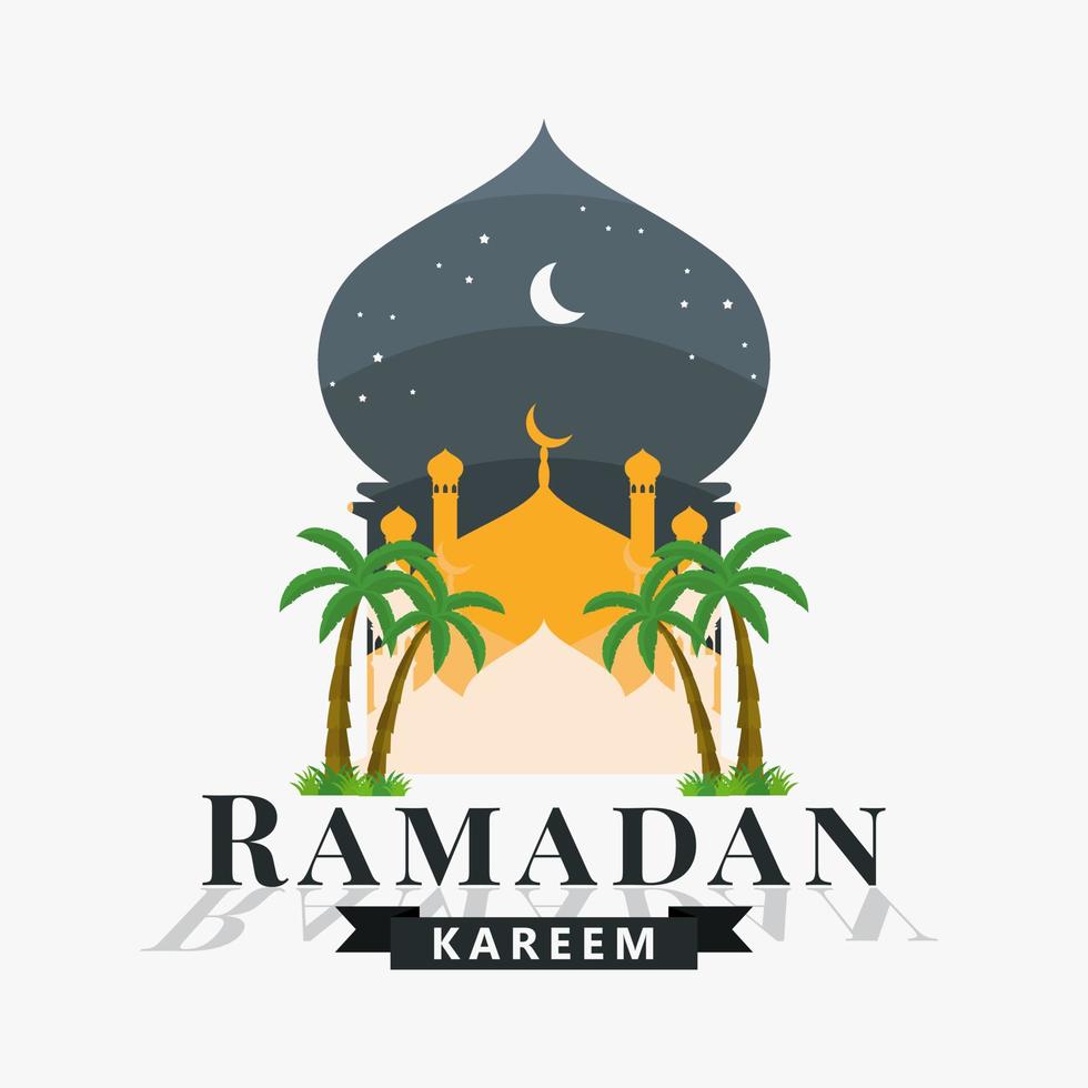 ramadan kareem logo vector