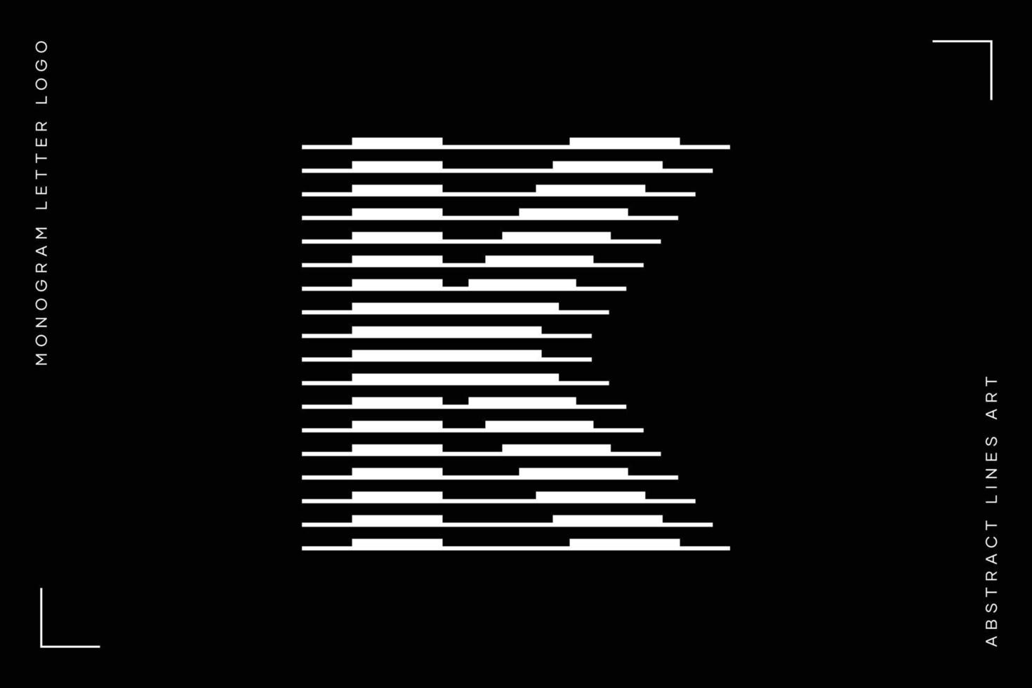 Monogram logo letter k lines abstract modern art 20437873 Vector Art at