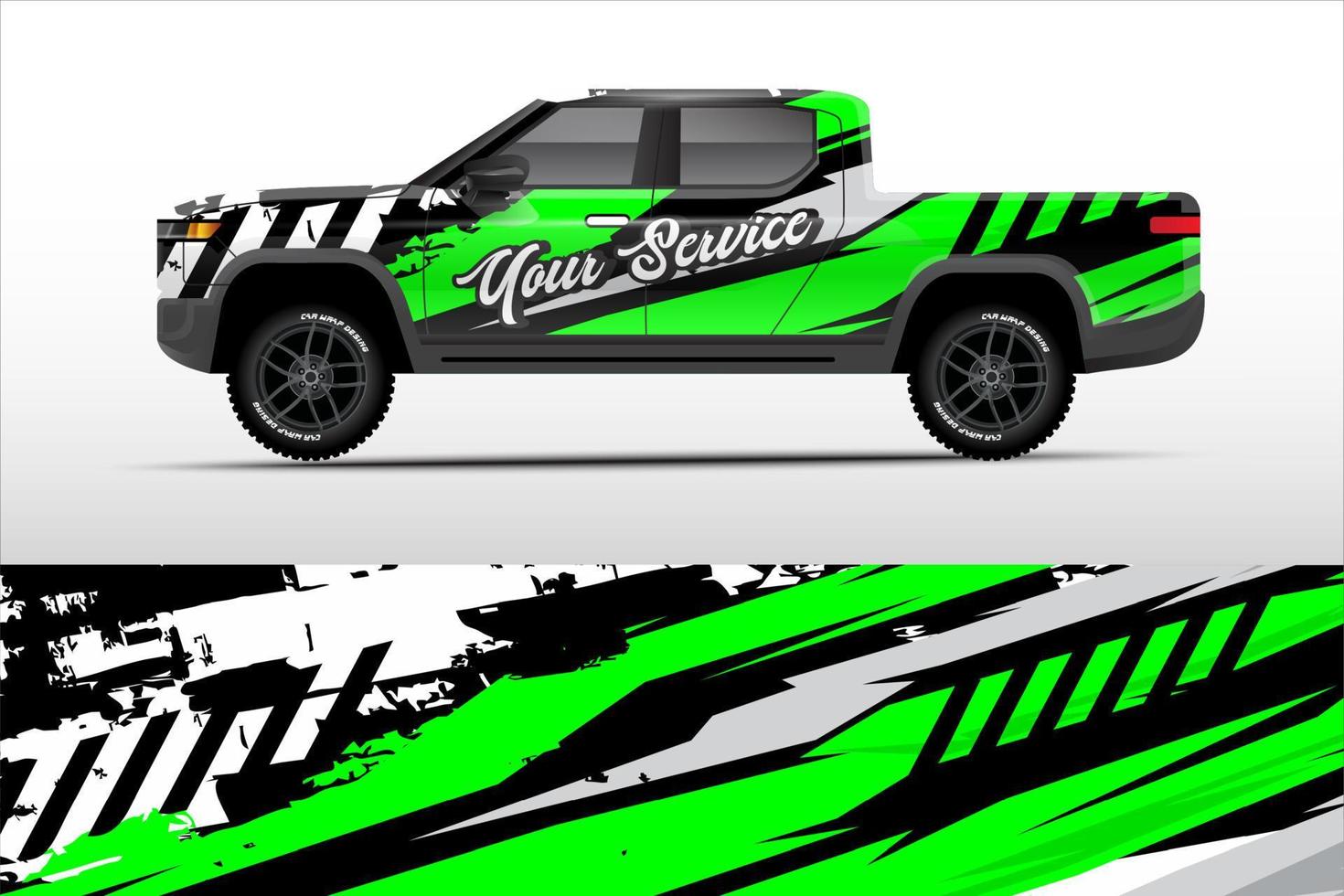 Graphic truck design. abstract lines grunge vector background concept for Vinyl Wrap and Vehicle Branding