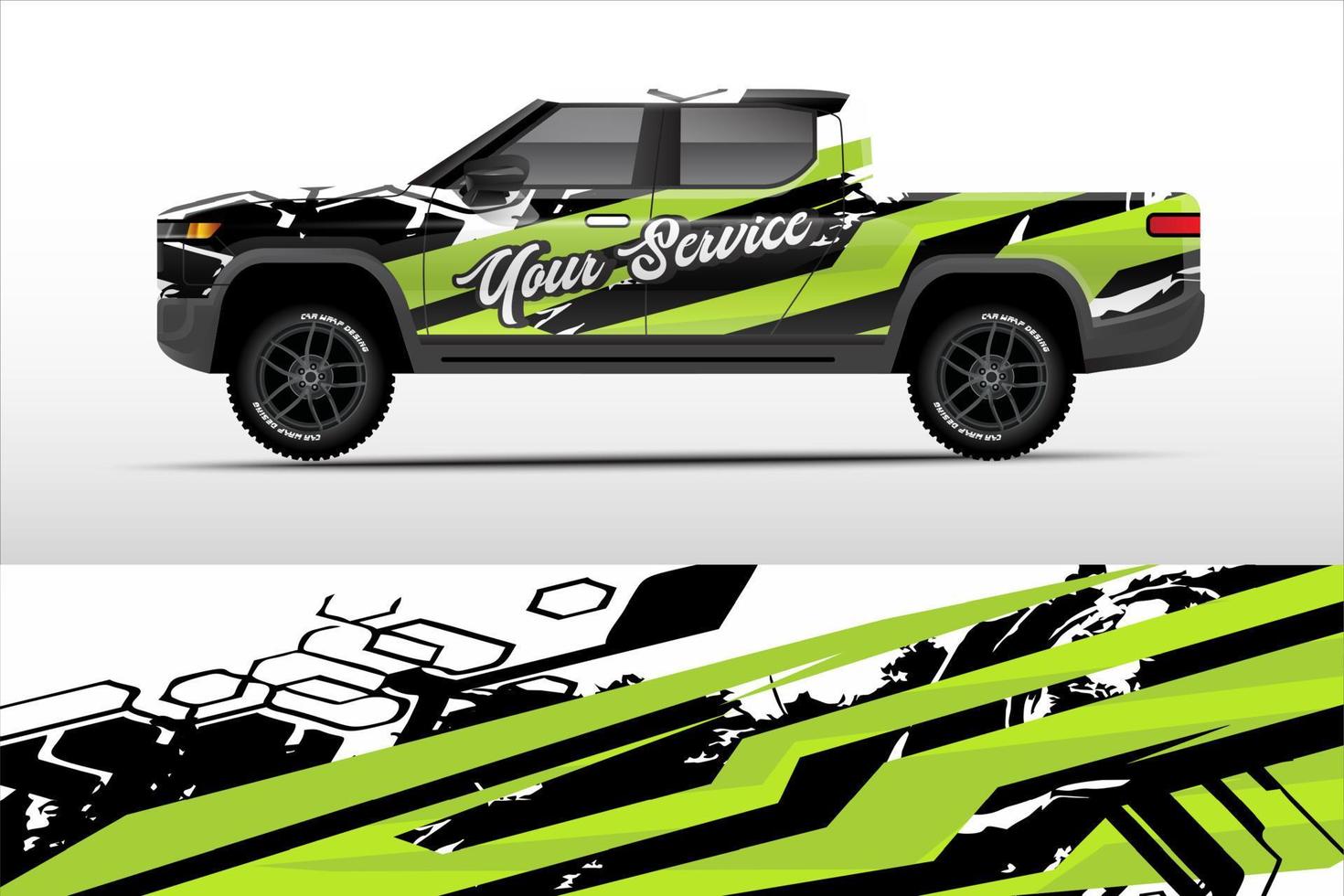 Graphic truck design. abstract lines grunge vector background concept for Vinyl Wrap and Vehicle Branding