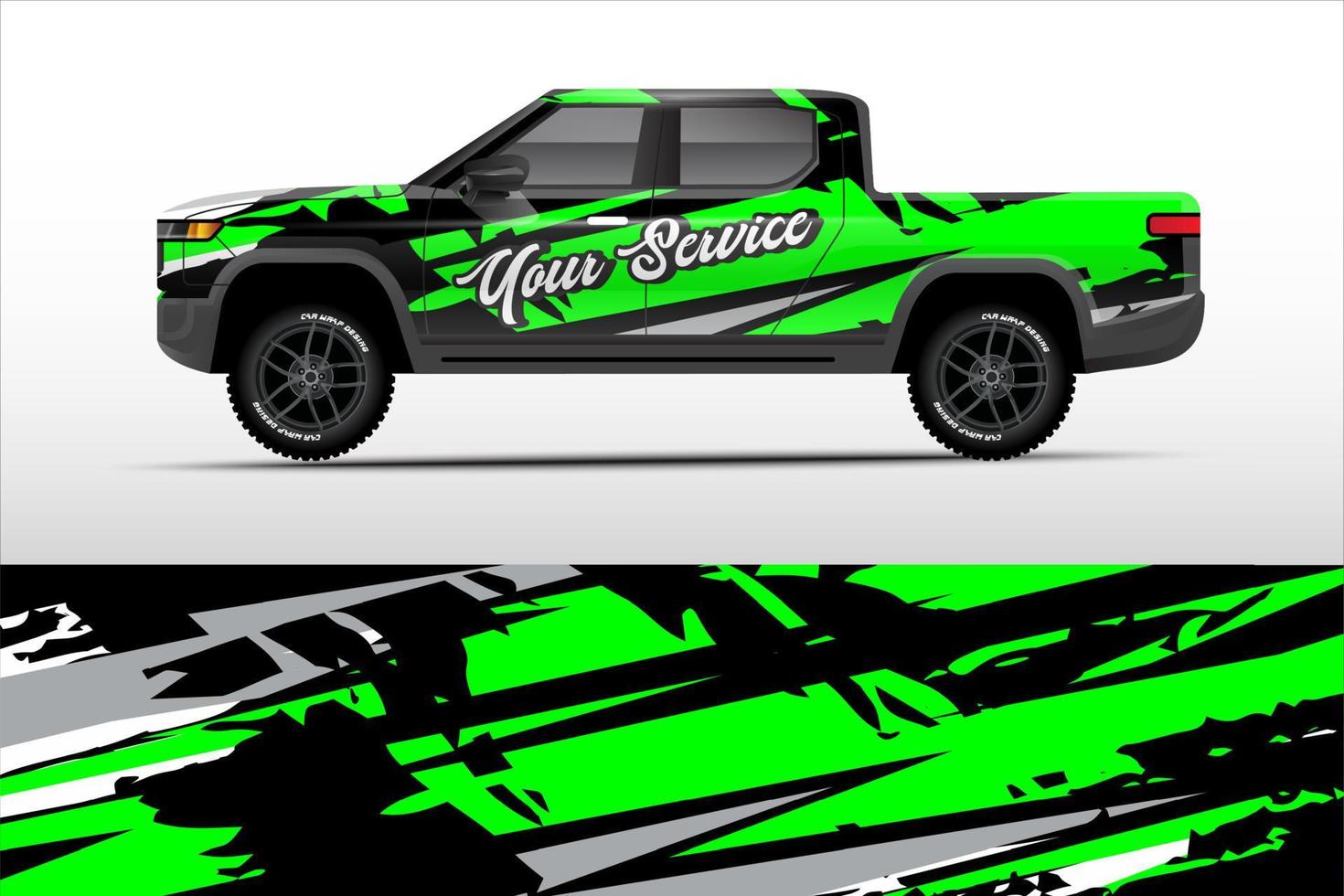 Graphic truck design. abstract lines grunge vector background concept for Vinyl Wrap and Vehicle Branding