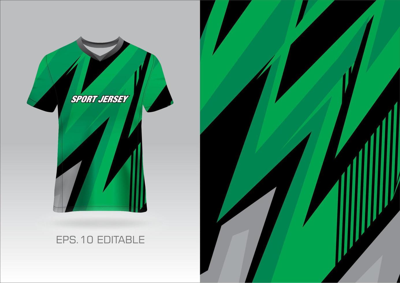 Fabric textile design for Sport t-shirt, Soccer jersey mockup for football club. uniform front view. vector
