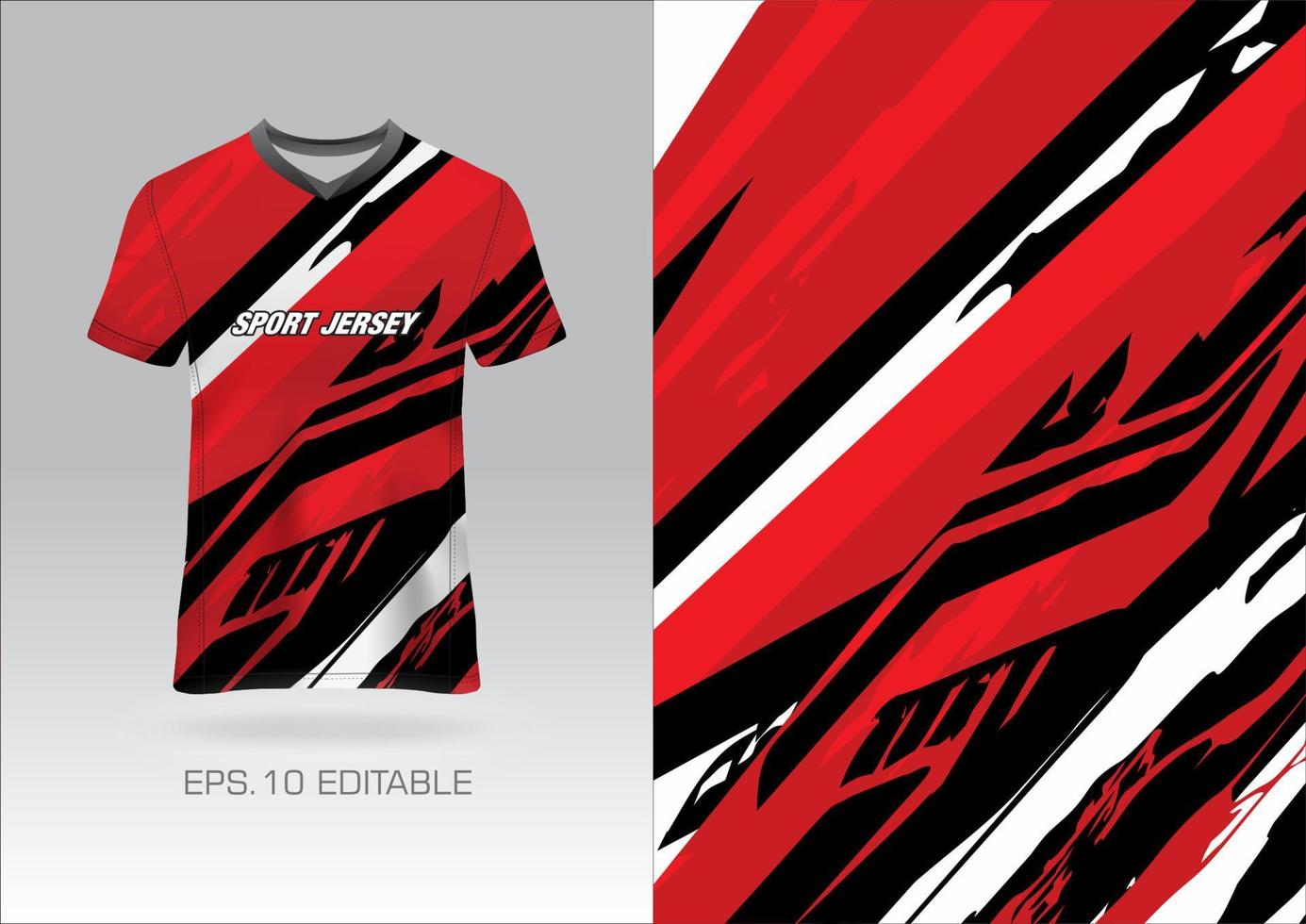 Sports jersey design grunge for team uniforms soccer jersey racing jersey vector