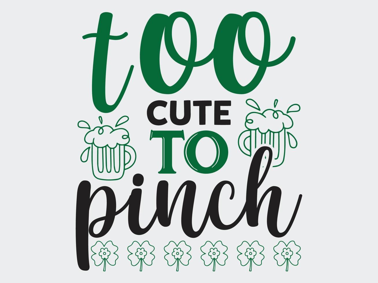 ST.Patrick's Day T-Shirt Design File vector