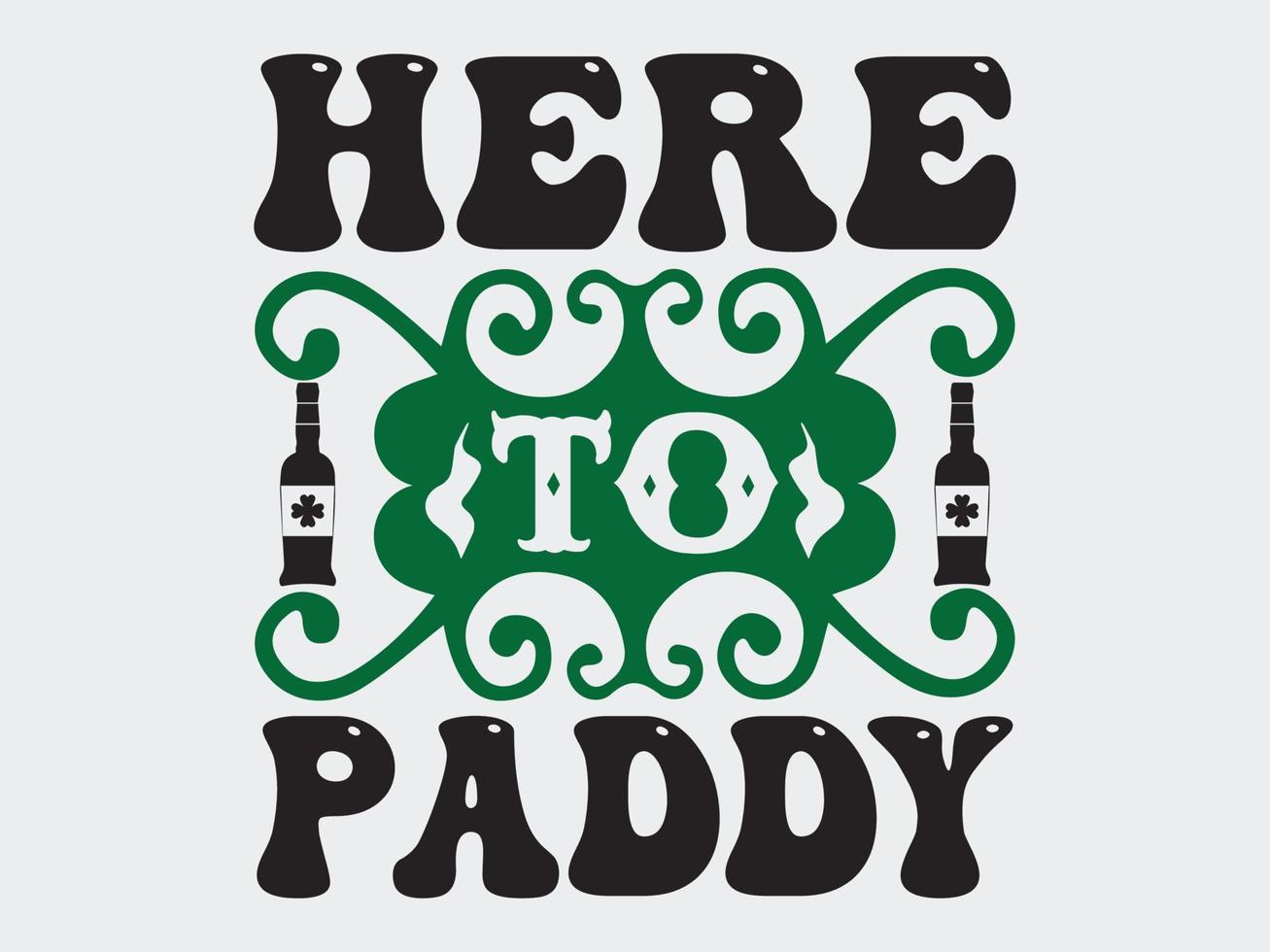 ST.Patrick's Day T-Shirt Design File vector