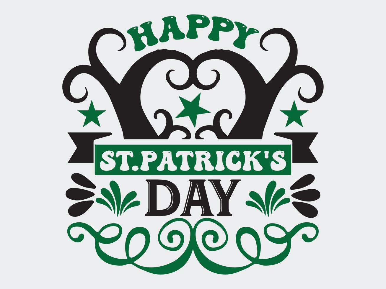 ST.Patrick's Day T-Shirt  Design File vector