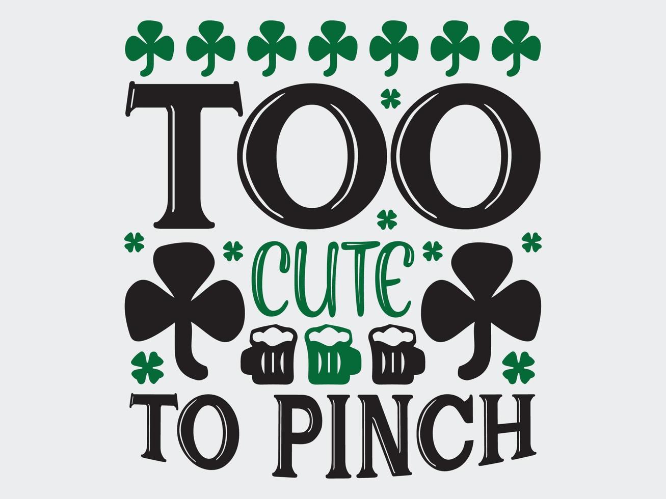 ST.Patrick's Day T-Shirt  Design File vector