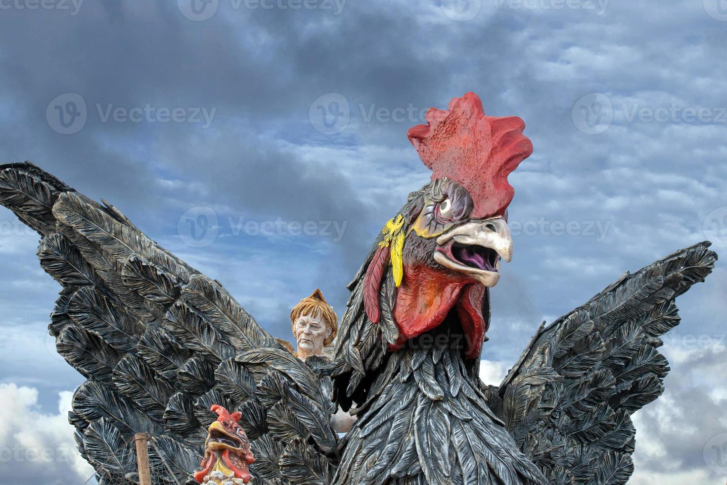 VIAREGGIO, ITALY - FEBRUARY 17, 2013 - Carnival Show parade on town street photo