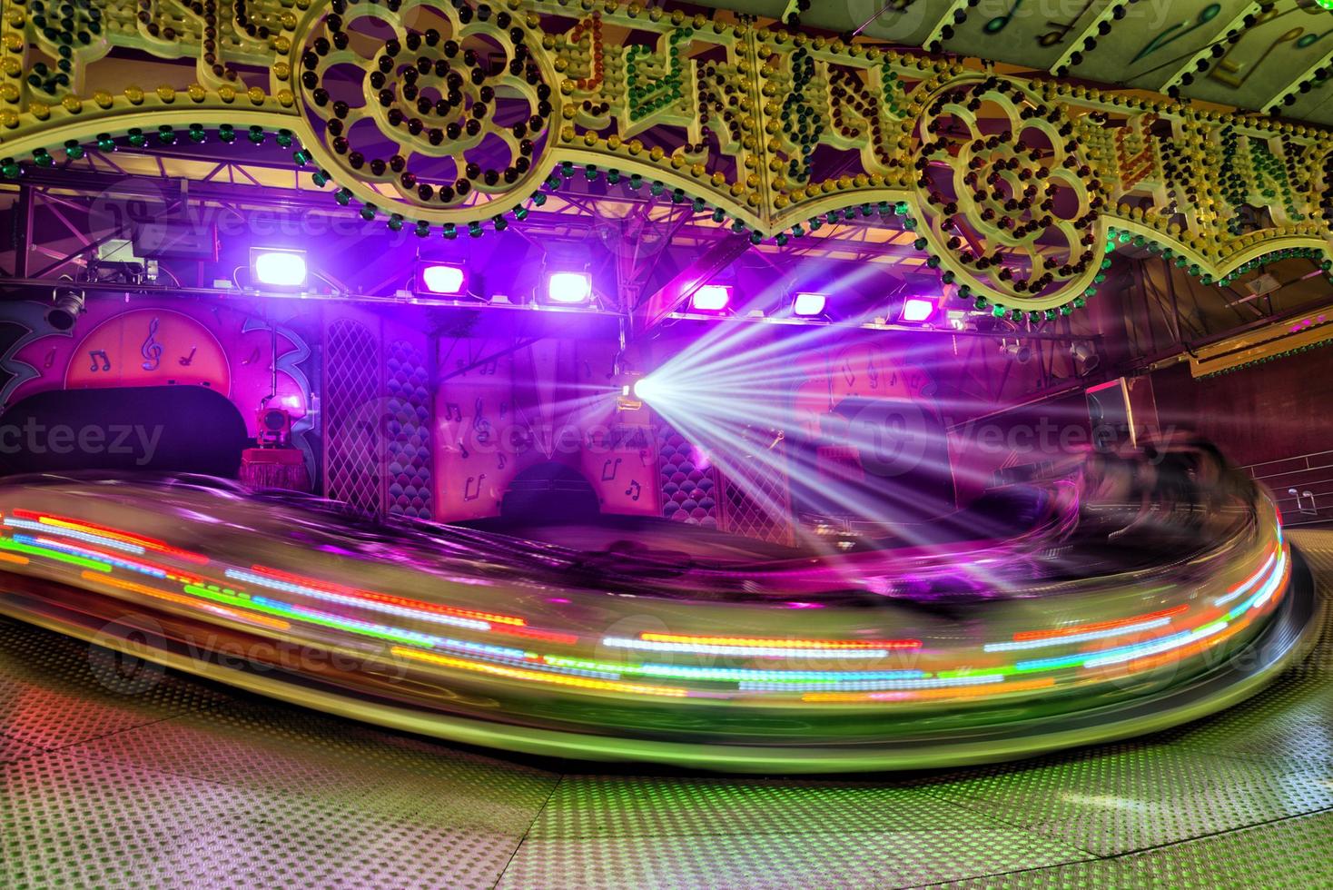 Luna Park moving lights background photo