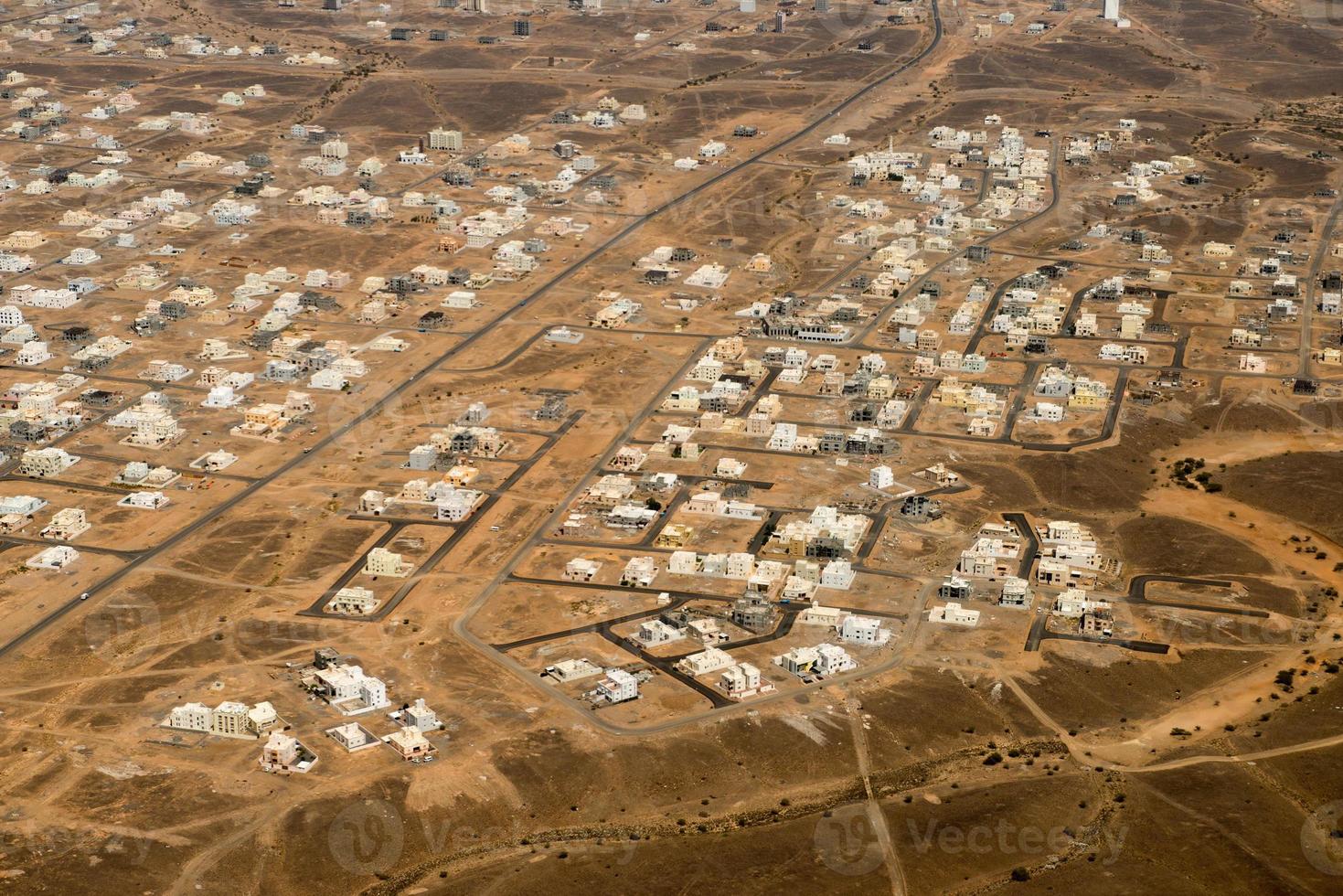 muscat arabic town aerial view landcape photo