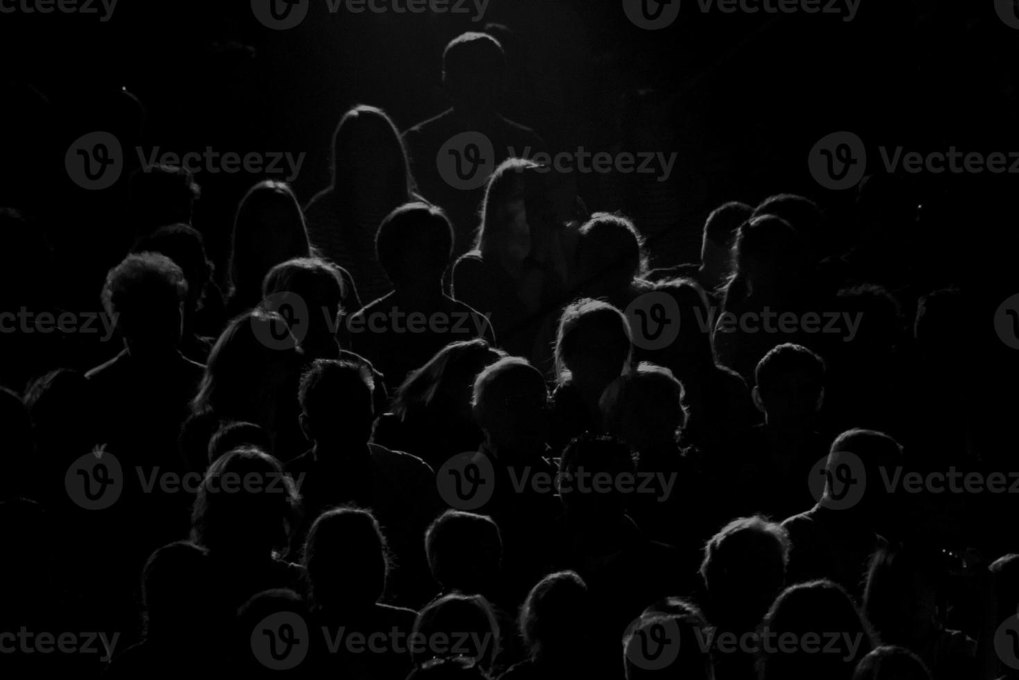 real audience silhouette photo